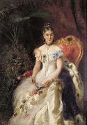 Konstantin Makovsky Portrait of Countess Maria Mikhailovna Volkonskaya Sweden oil painting artist